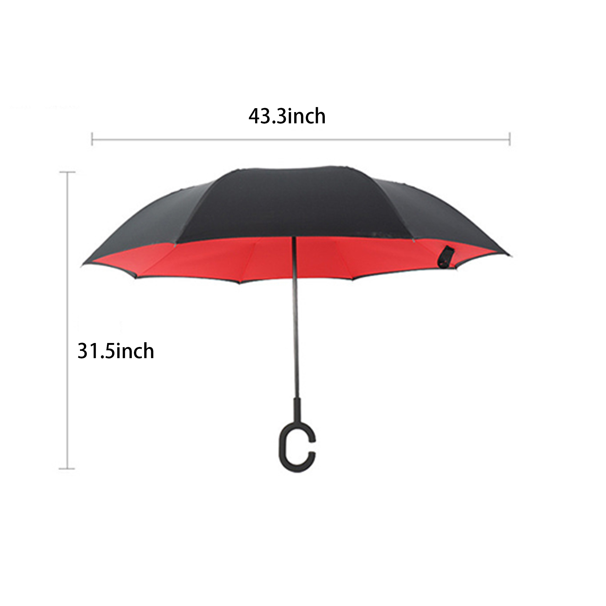 Double Layer Inverted Umbrella With C Handle 2
