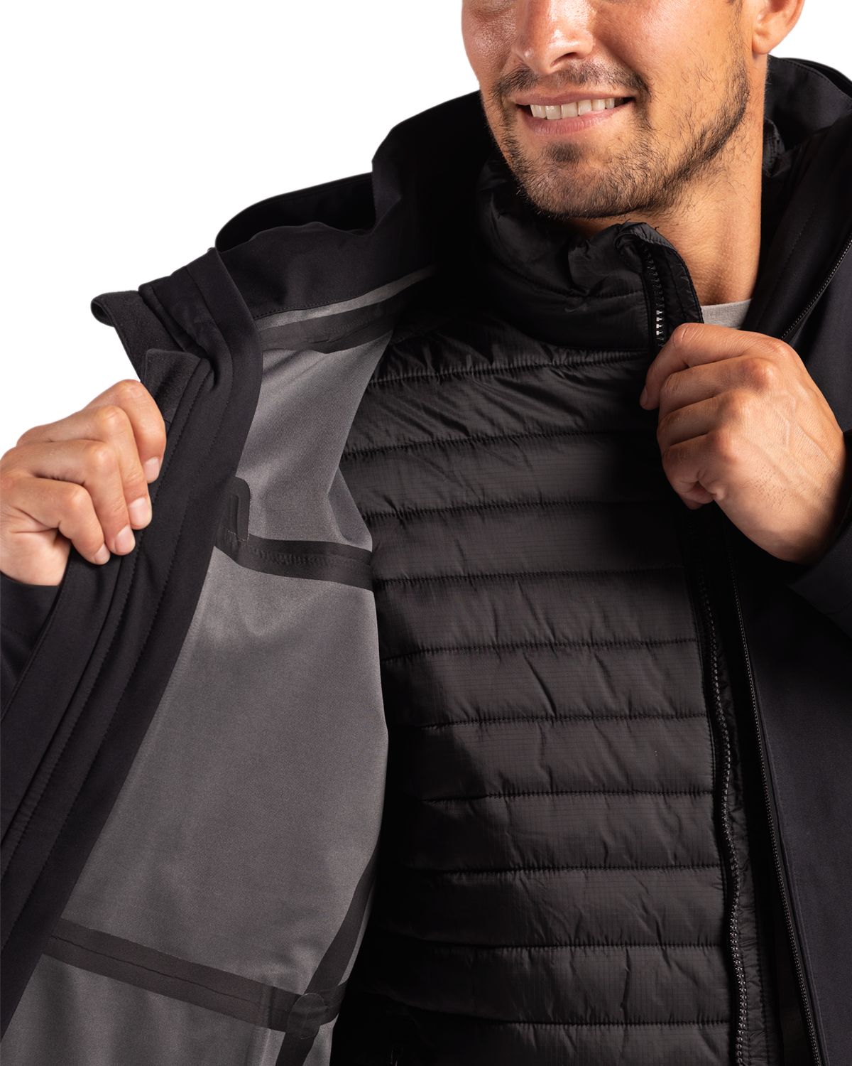 Cornice 3-in-1 Eco Waterproof Parka + Inner Layer Full Zip Mens Jacket System