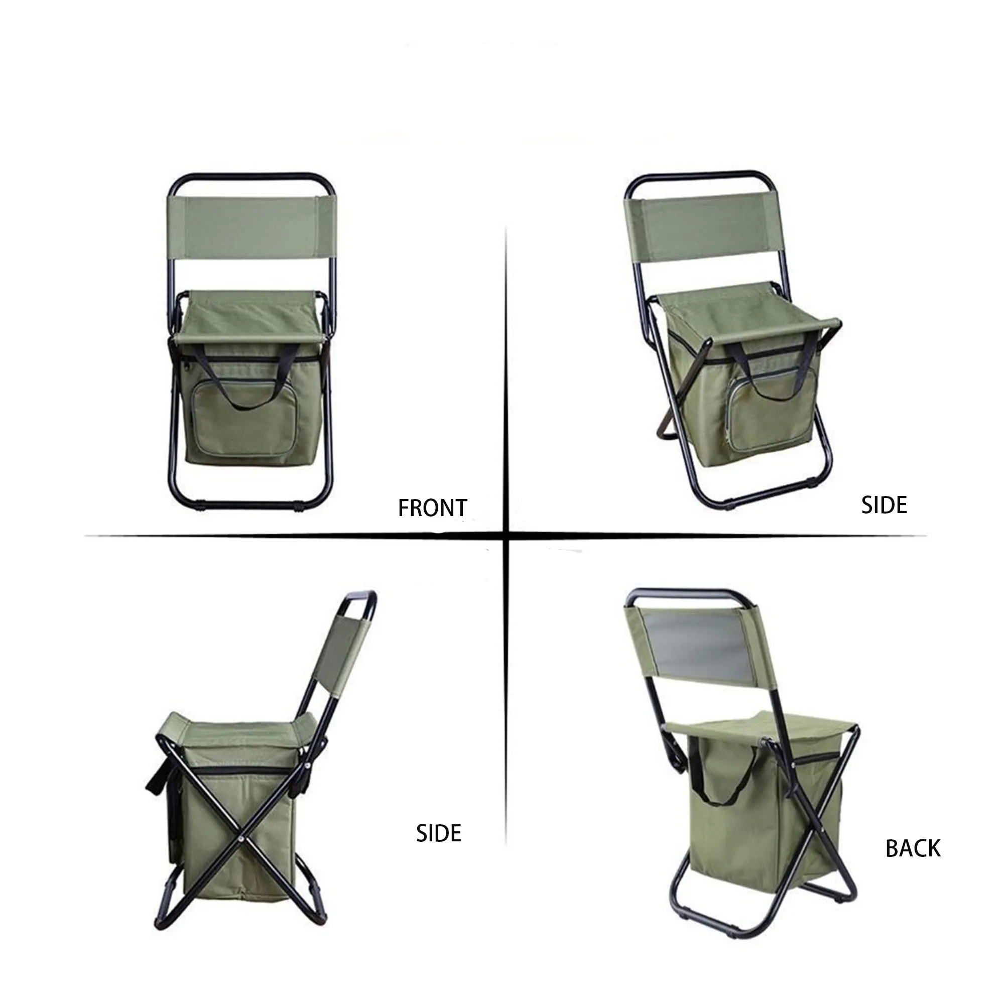Foldable Chair with Cooler Bag 2