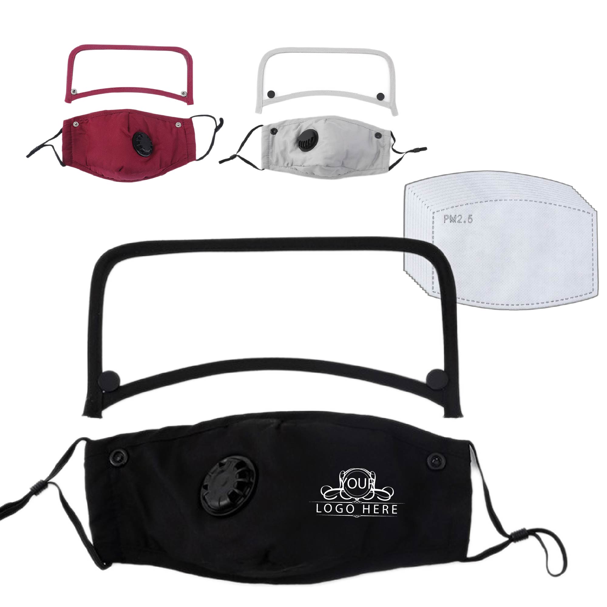 Cotton Face Mask with Eyes Shield 2
