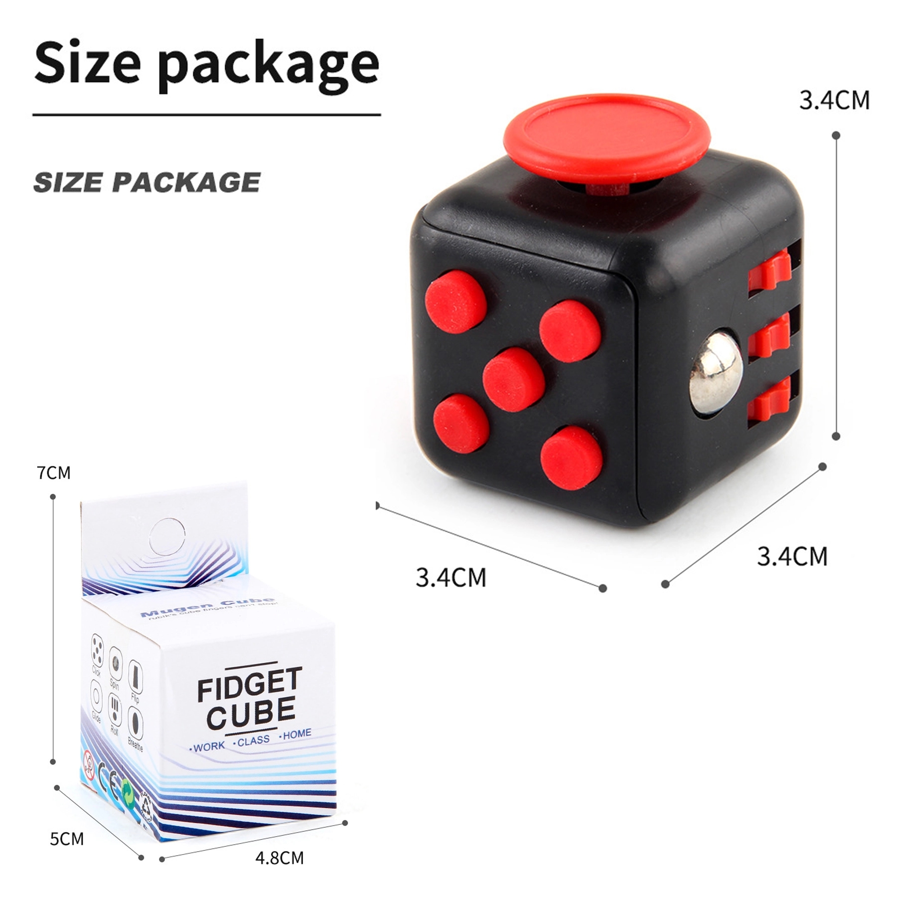 Fidget Cube Stress Anxiety Pressure Relieving Toy for Adult 5