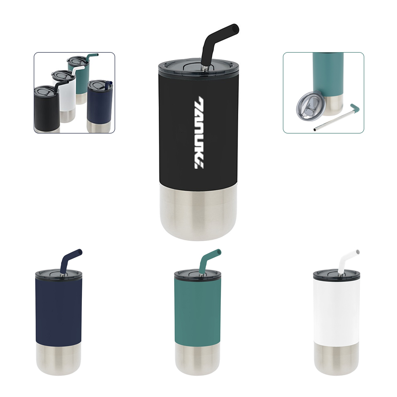 Tumbler with Stainless Straw - 16 oz 1