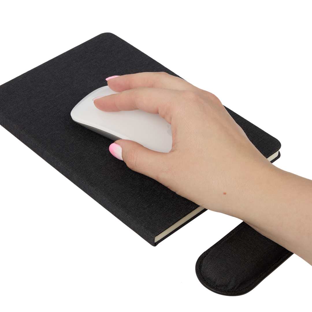 5.5" x 8.5" FSC® Recycled Mouse Pad Bound Notebook 35