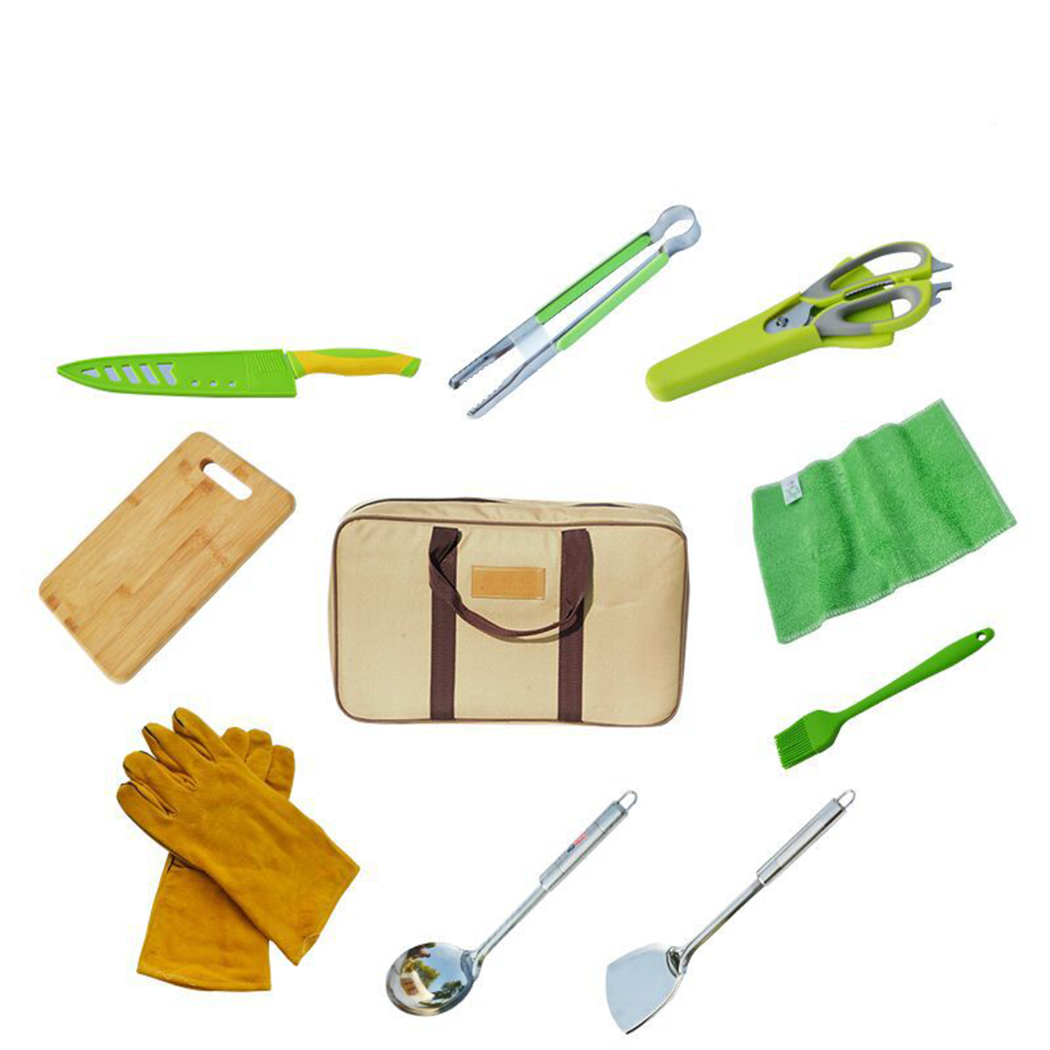 Camp Cookware Utensils Organizer Travel Kit 5