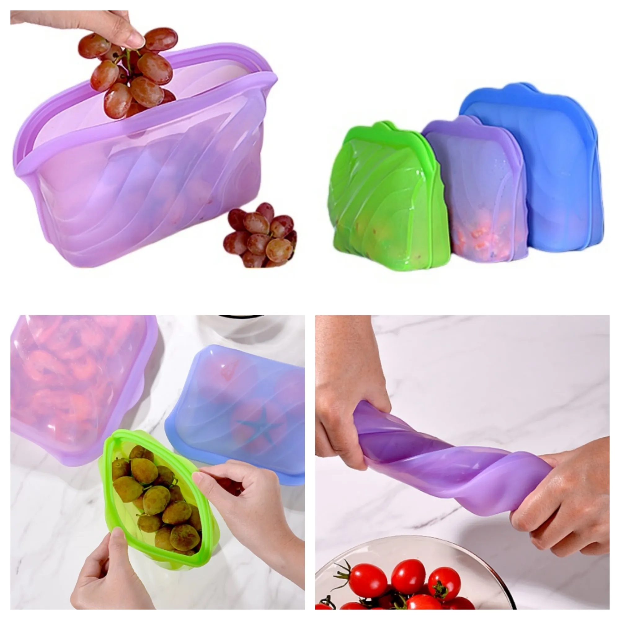 Silicone Sealed Fresh Bag Reusable 3