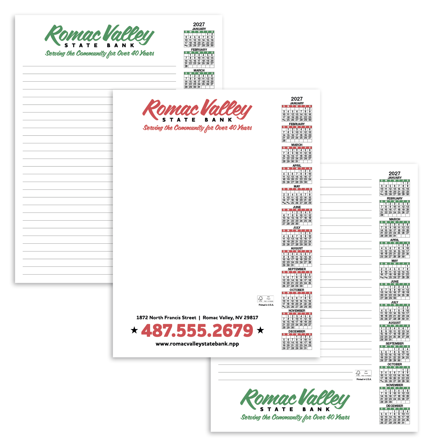 Skinner & Kennedy® Scratch Pad Calendar 26
