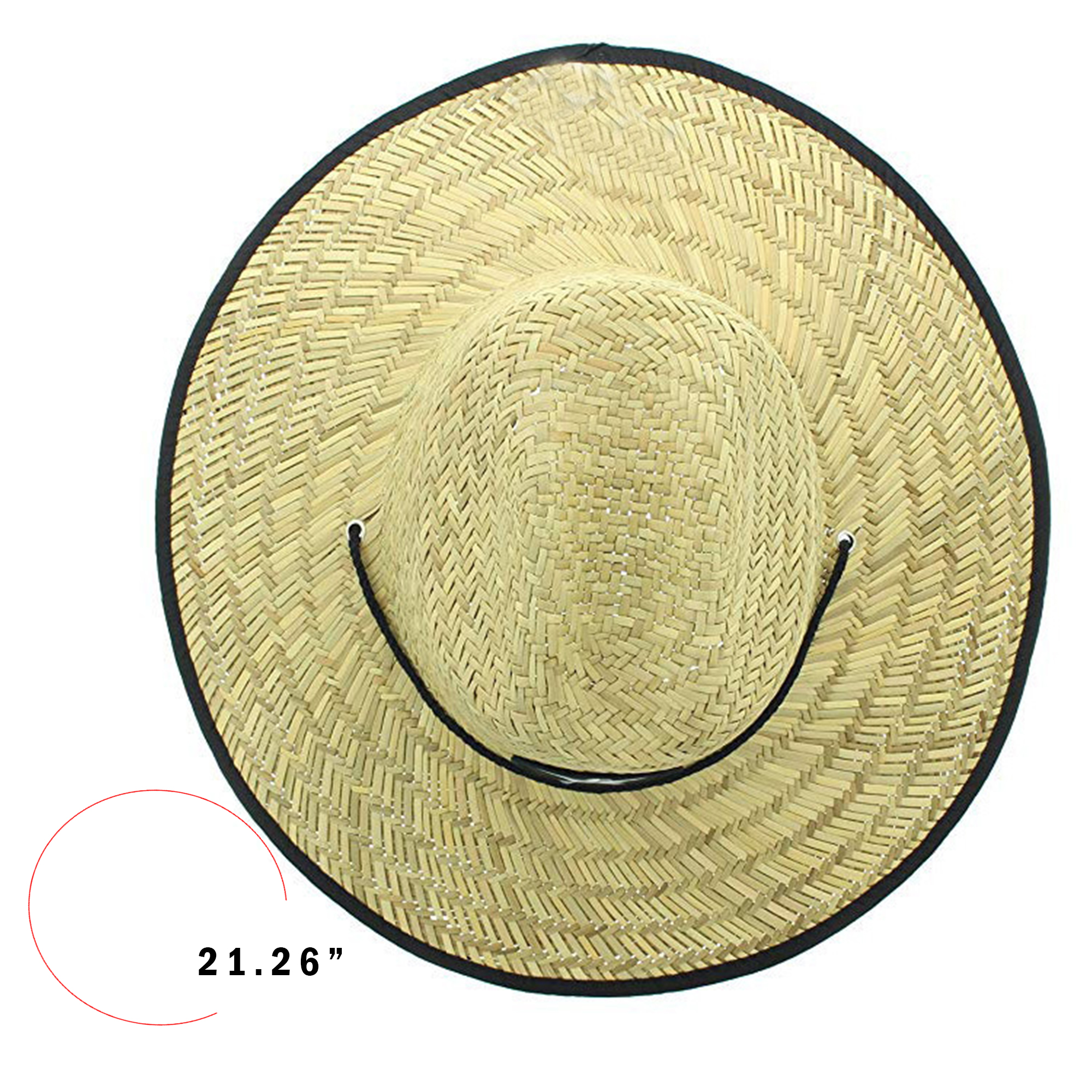 Domestic Straw Hat w/Custom Patch 2