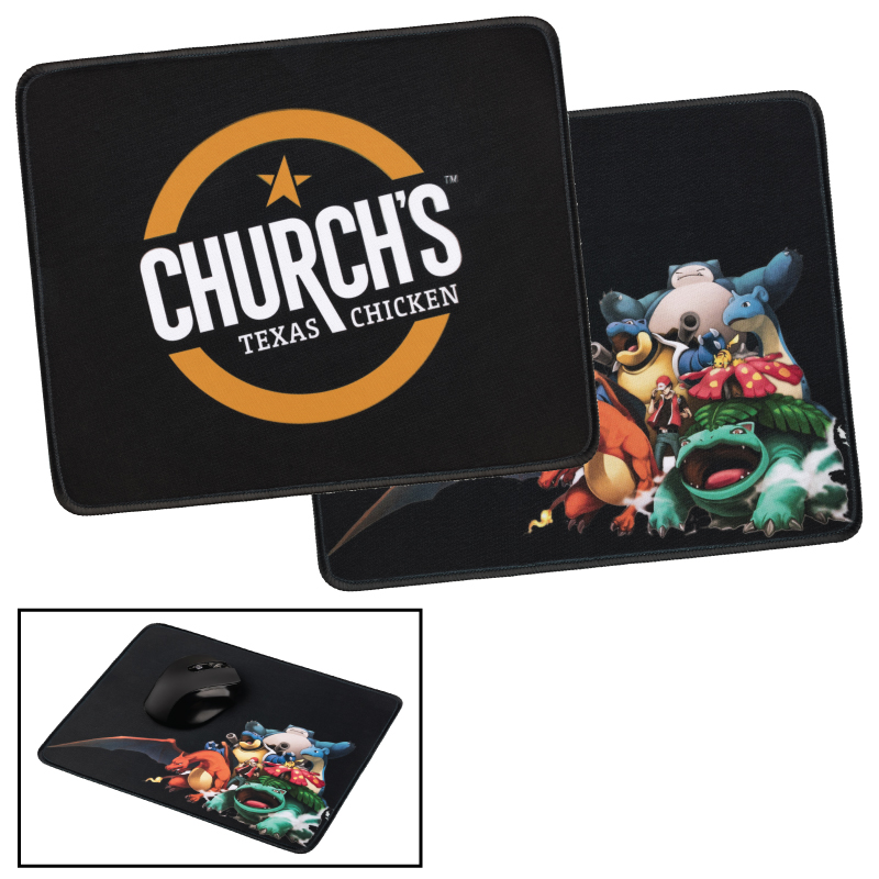 Large Mouse Pad w/Stitched Edges and Full Color Dye Sublimation 2