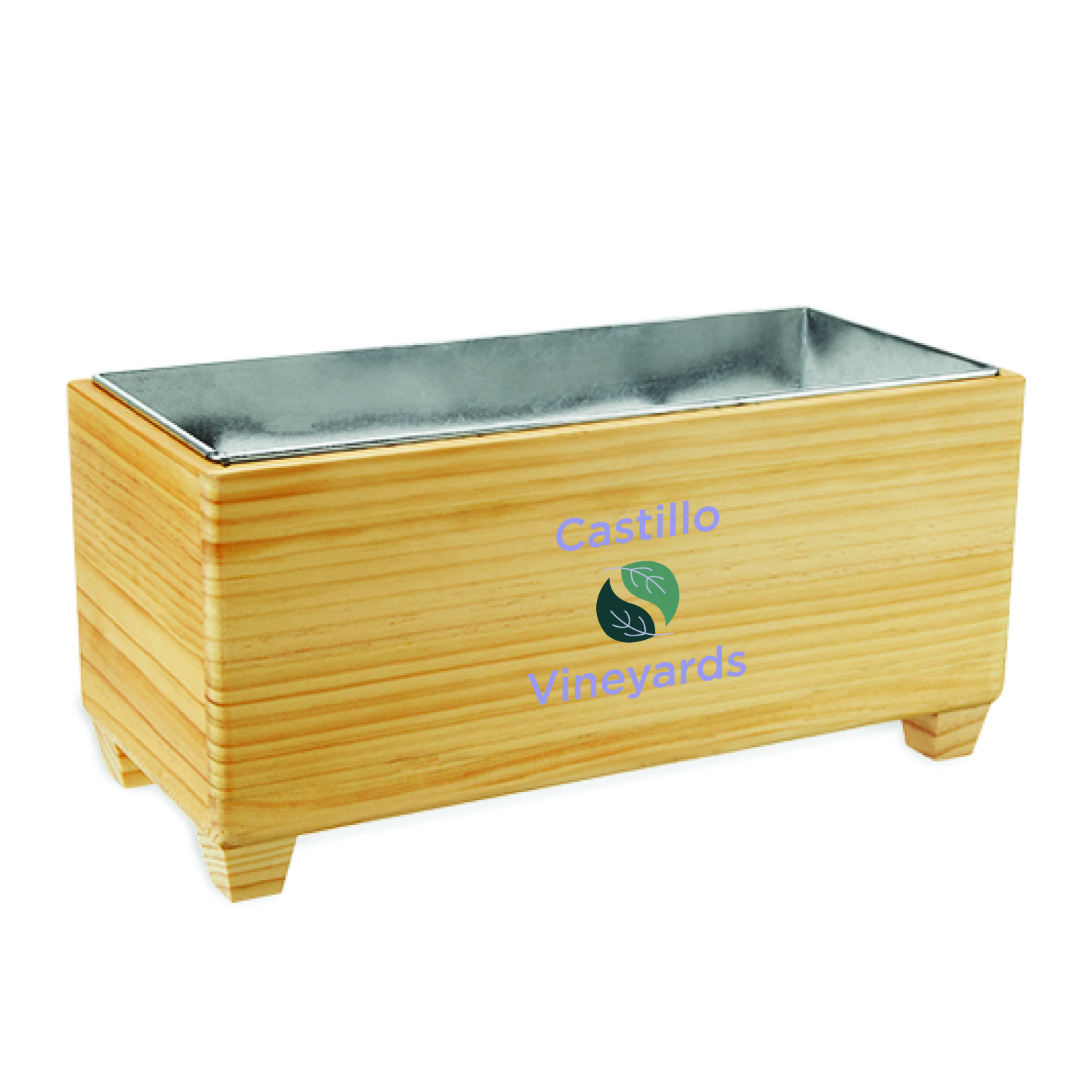 Twine Living® Wooden Beverage Tub 11