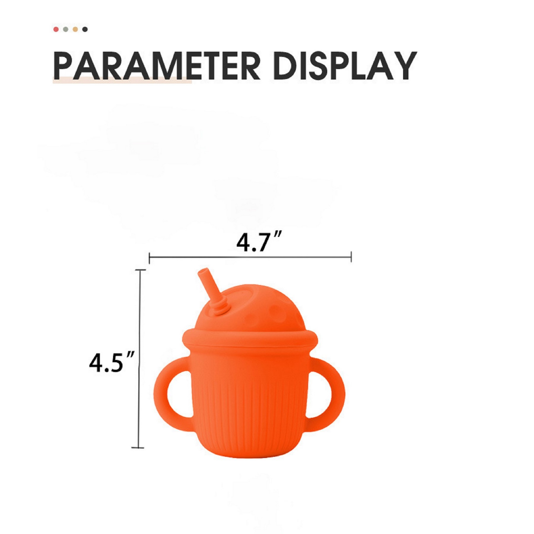 Toddler Silicone Training Cup With Straw 4