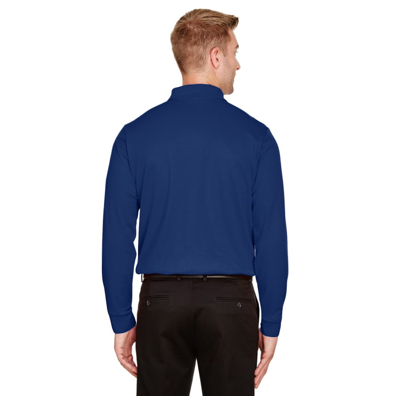 Devon & Jones CrownLux Performance™ Men's Tall Plaited Long Sleeve Polo 10