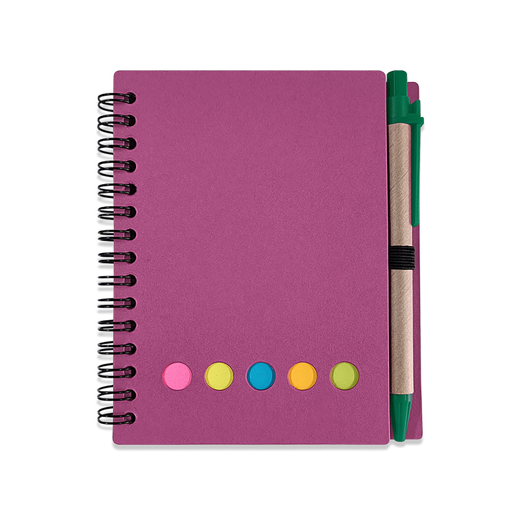 Spiral Notebook with Pen/Sticky Notes 4