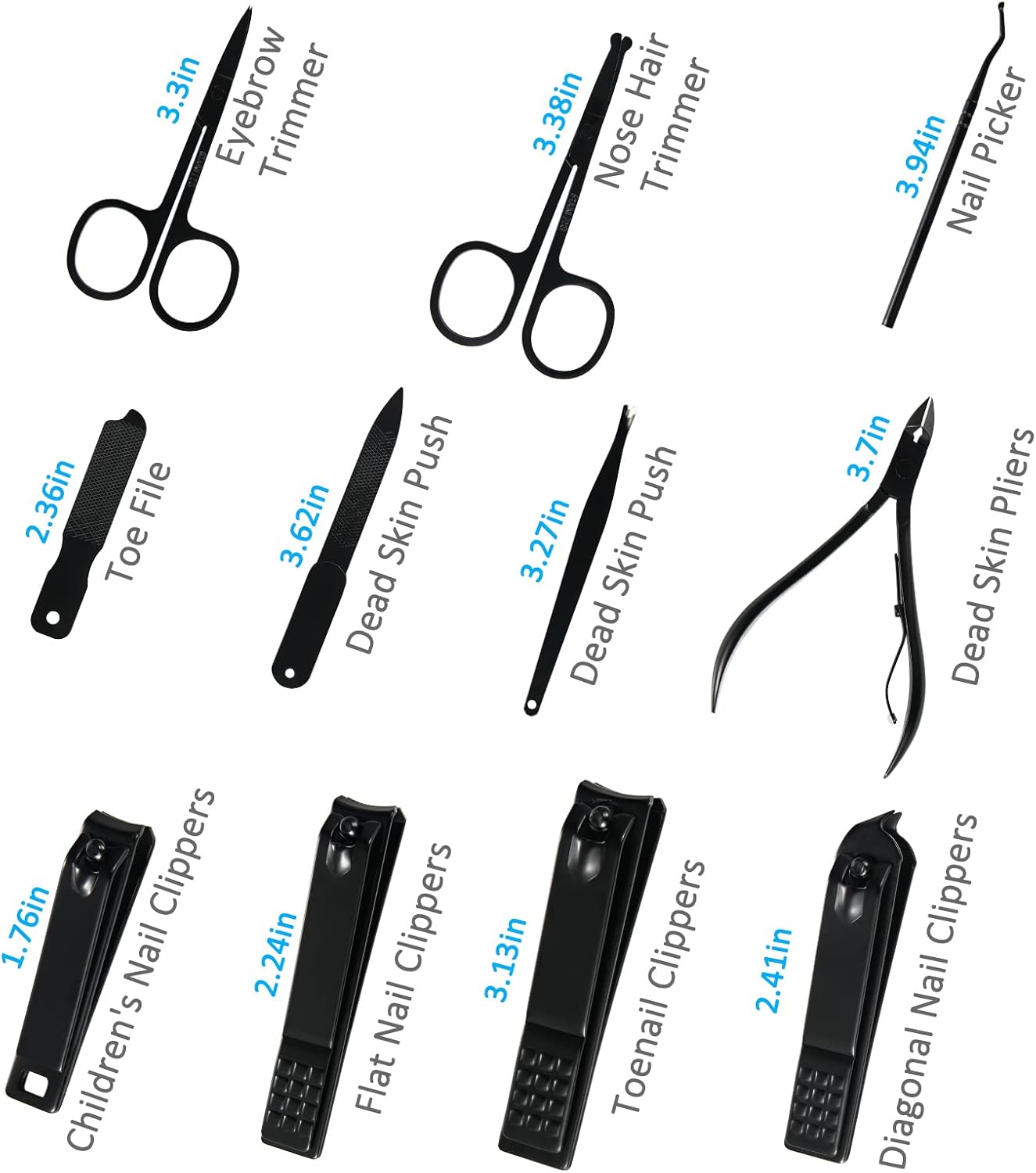 26 Pieces Stainless Steel Manicure Kit 6
