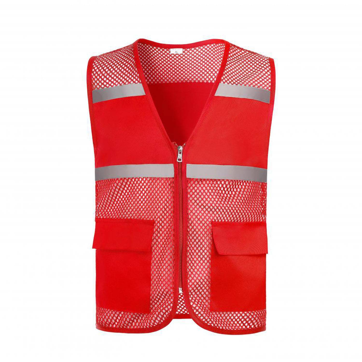 Hi Viz Reflective Polyester Mesh Safety Vest 2