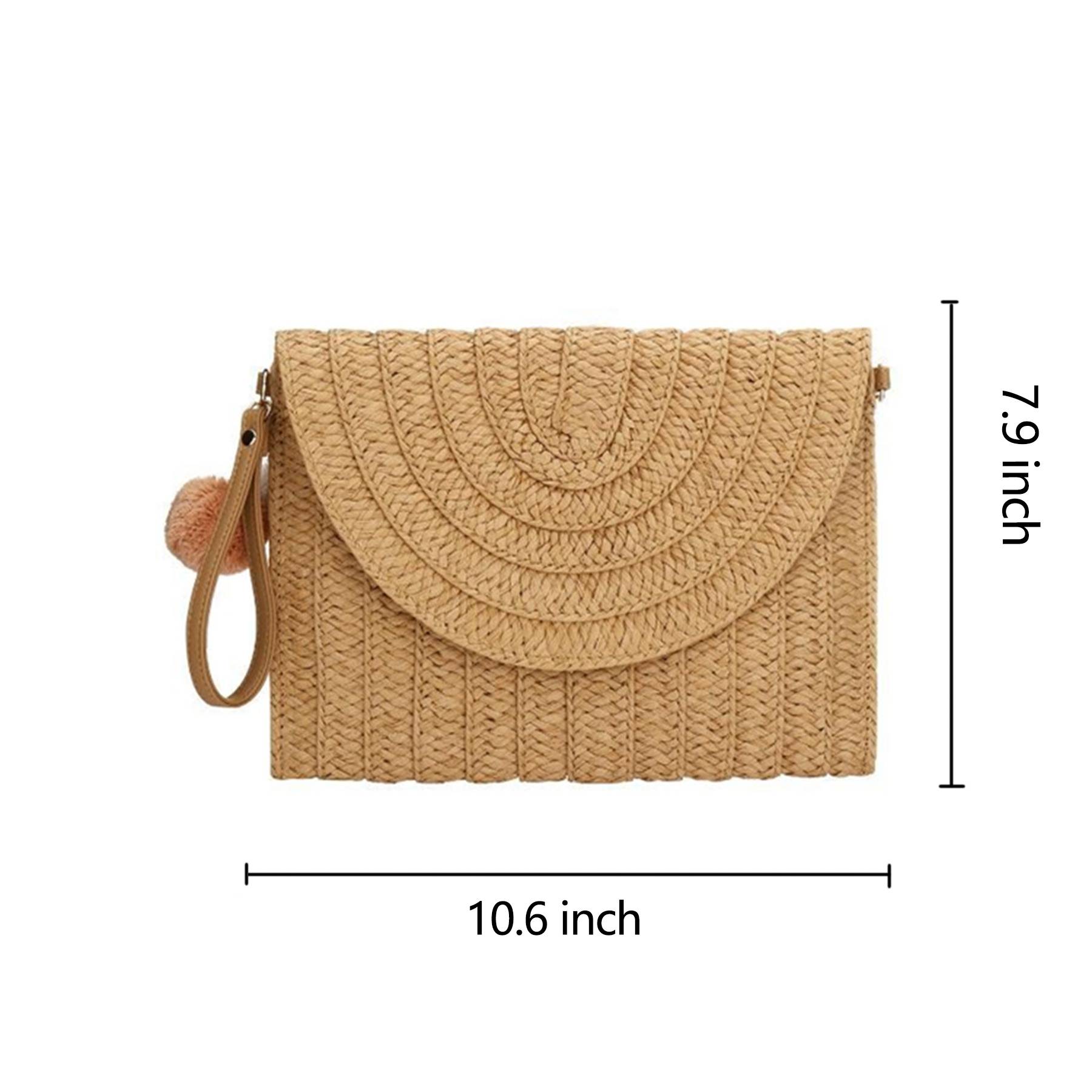 Woven Women Summer Beach Shoulder Bag 5