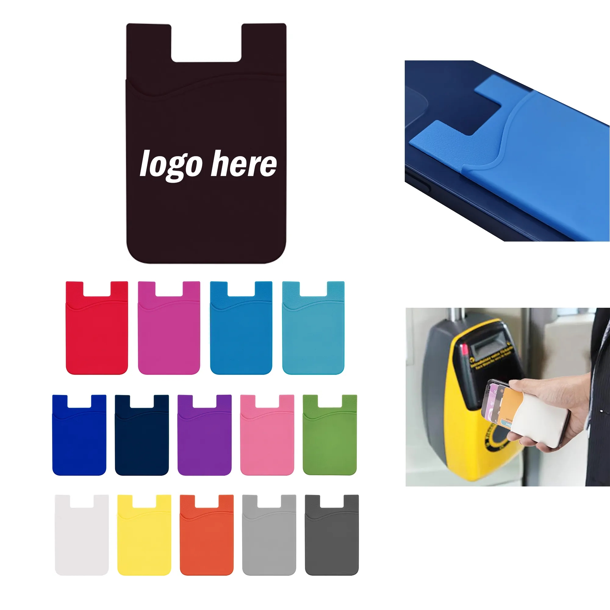 Silicone Phone Wallet Card holder 5