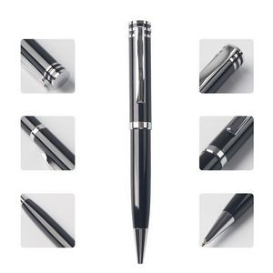Black Business Rollerball Twist Metal Pen 7