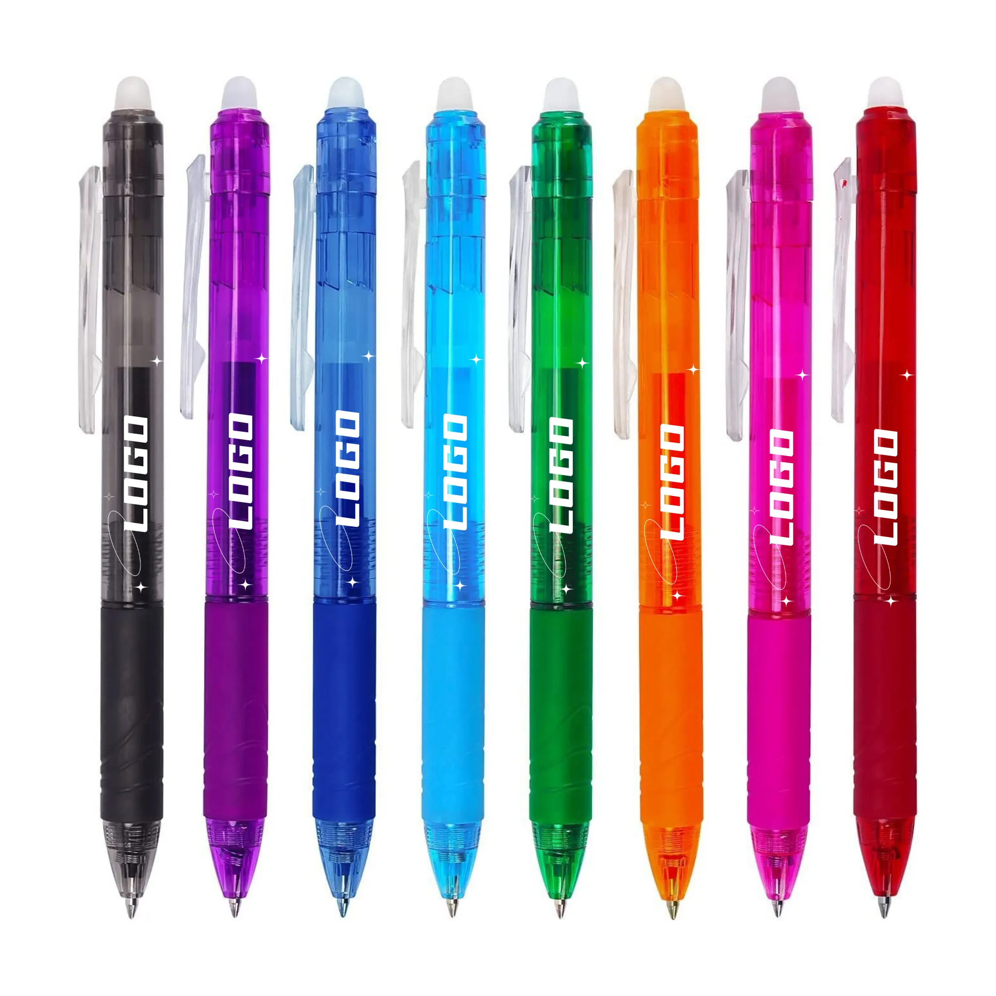 Erasable Colorful Ballpoint Pen With Color Ink And Eraser