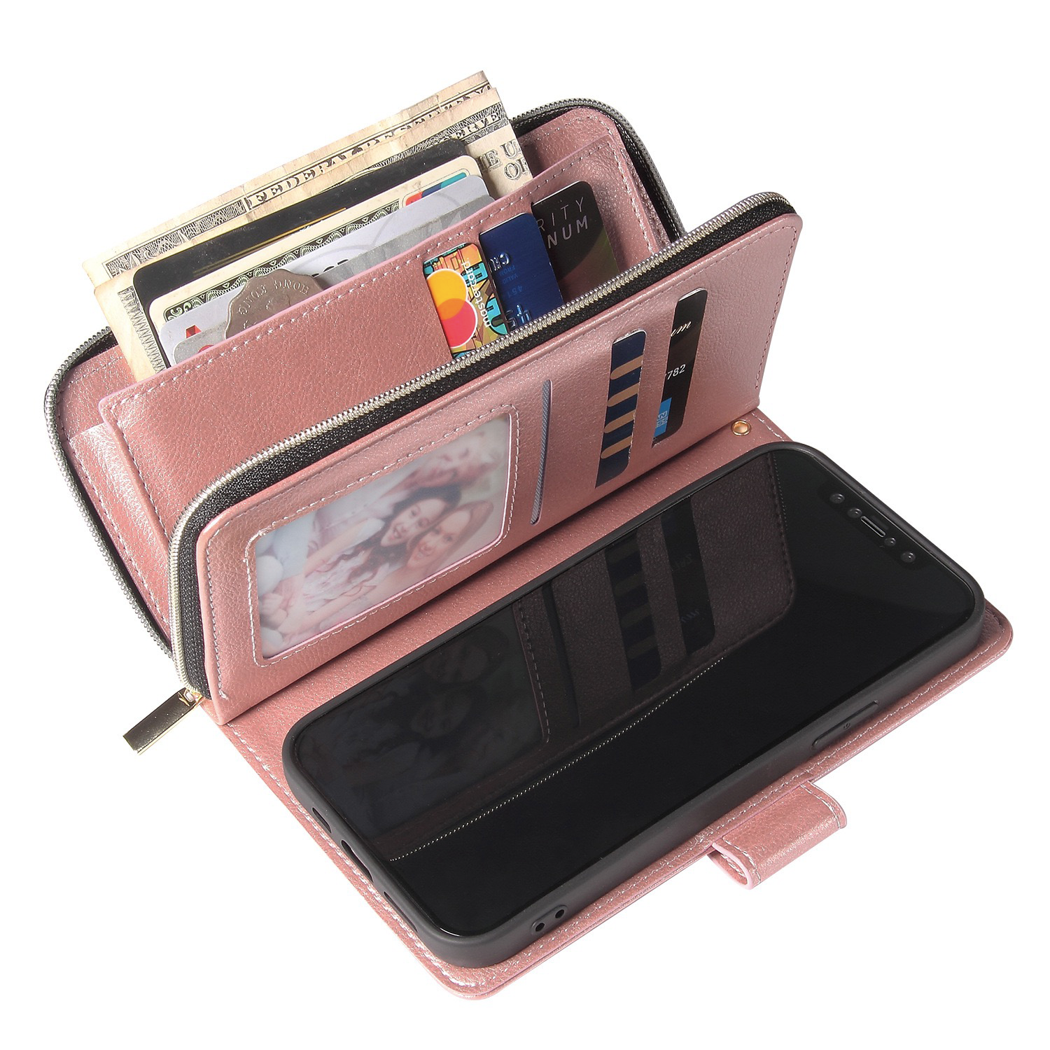PU Leather Ultra-thin Wallet Phone Case 1
