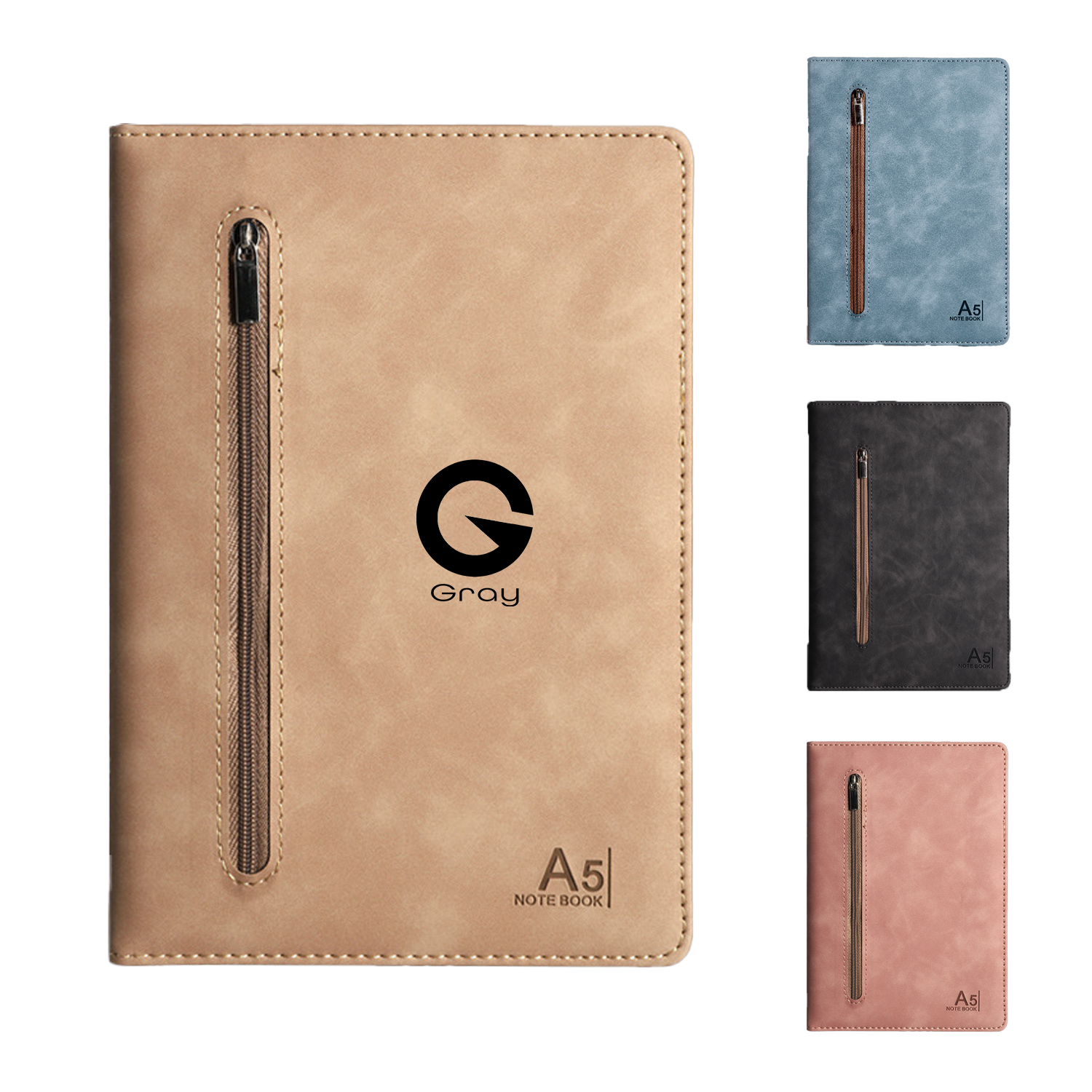 Business Journal with Zipper Closure Notebook