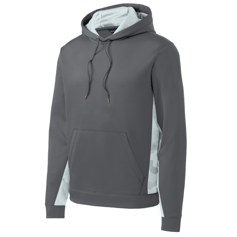 Sport-Tek Sport-Wick CamoHex Fleece Colorblock Hooded Pullover., custom hoodie or sweatshirt with logo imprint 24