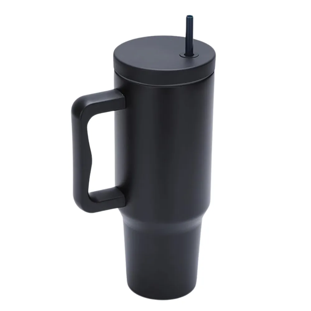 40oz. Minimalist Tumbler with Handle and Straw 10
