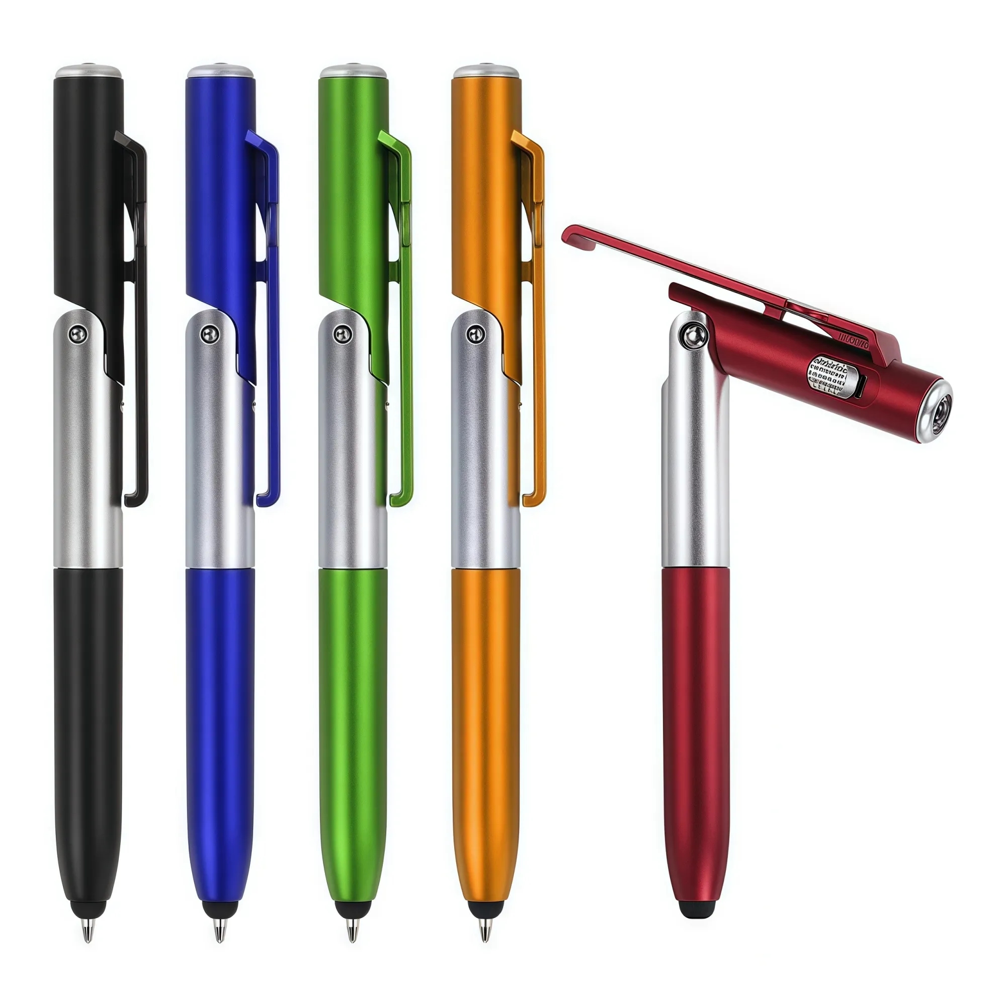 4-in-1 Multi-Function Tech Pen - Stylus, Ballpoint, Flashlig 9