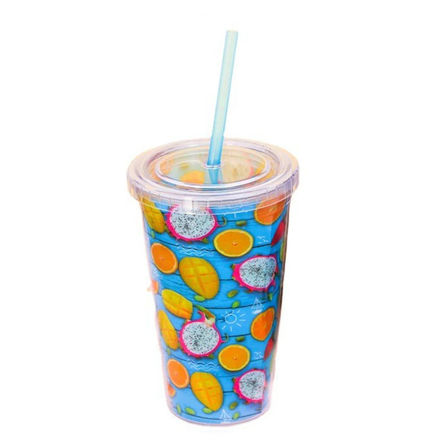 16Oz Double Wall Insulated Bubble Tea Cup 2