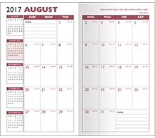 Normandy 2 Tone Soft Vinyl Academic Planner / 2 Color Insert 7