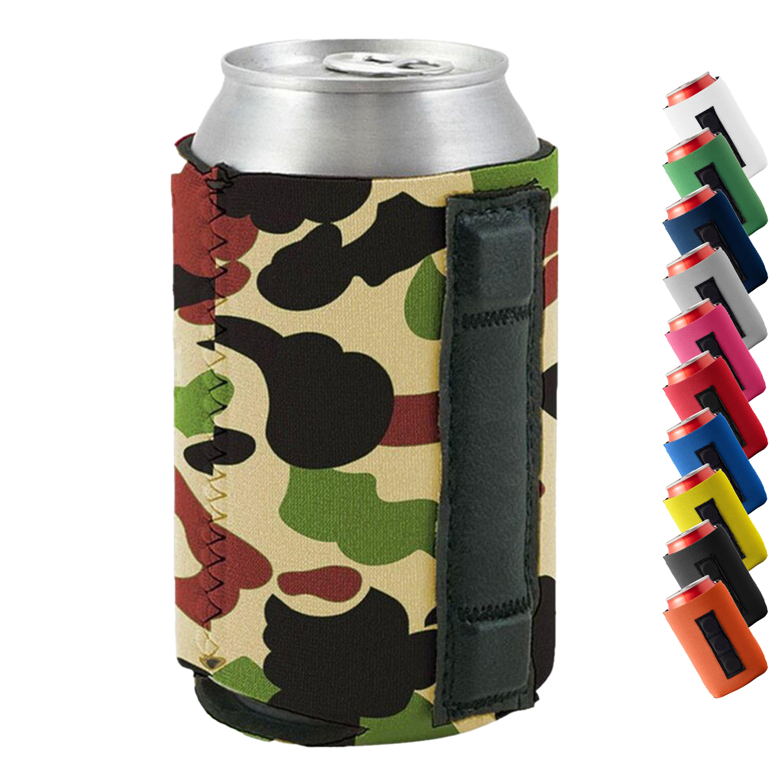 3mm Neoprene Can Cooler w/ 3 pcs Strong Magnet, custom koozie with logo imprint 5