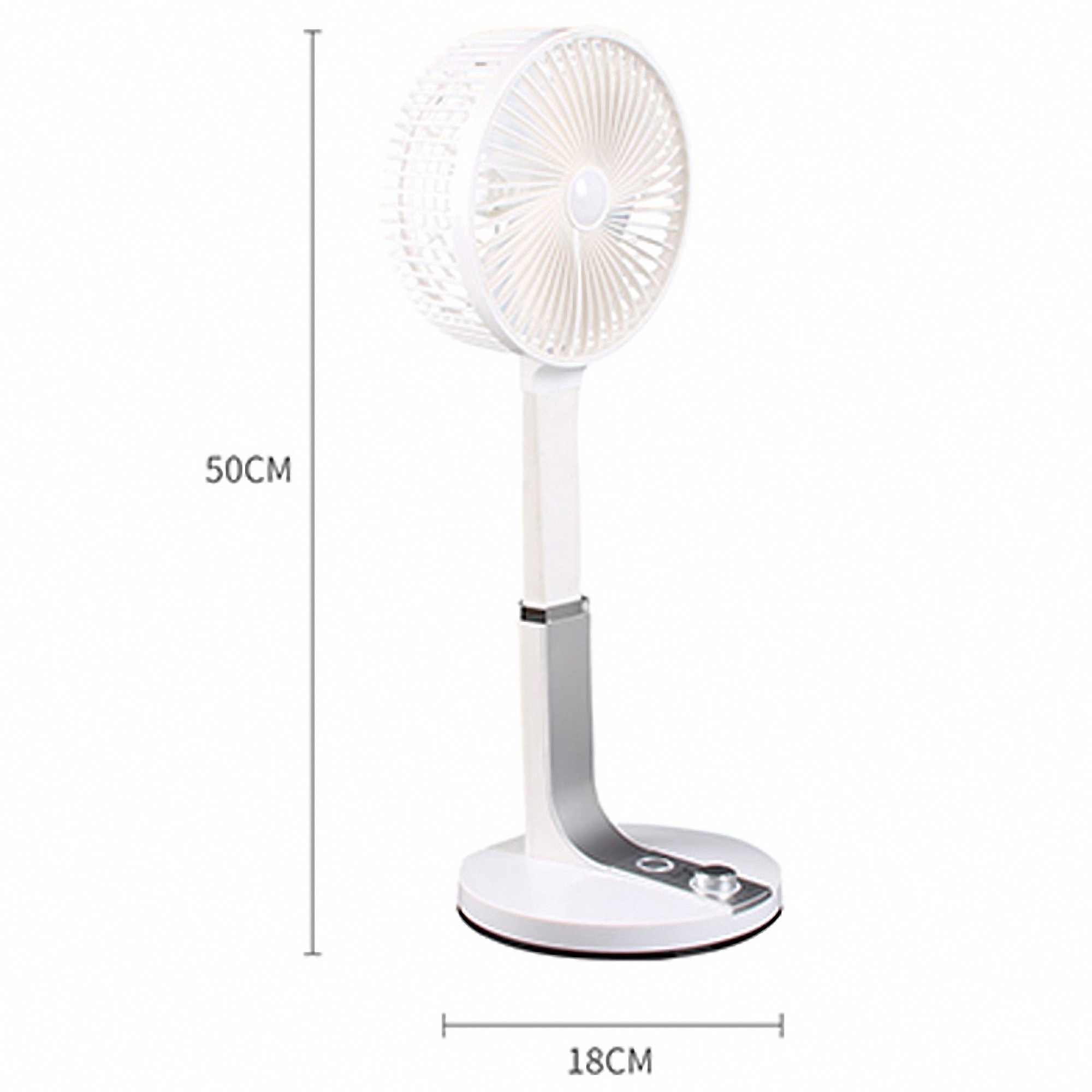 Portable USB Foldable Fan with LED Light 4