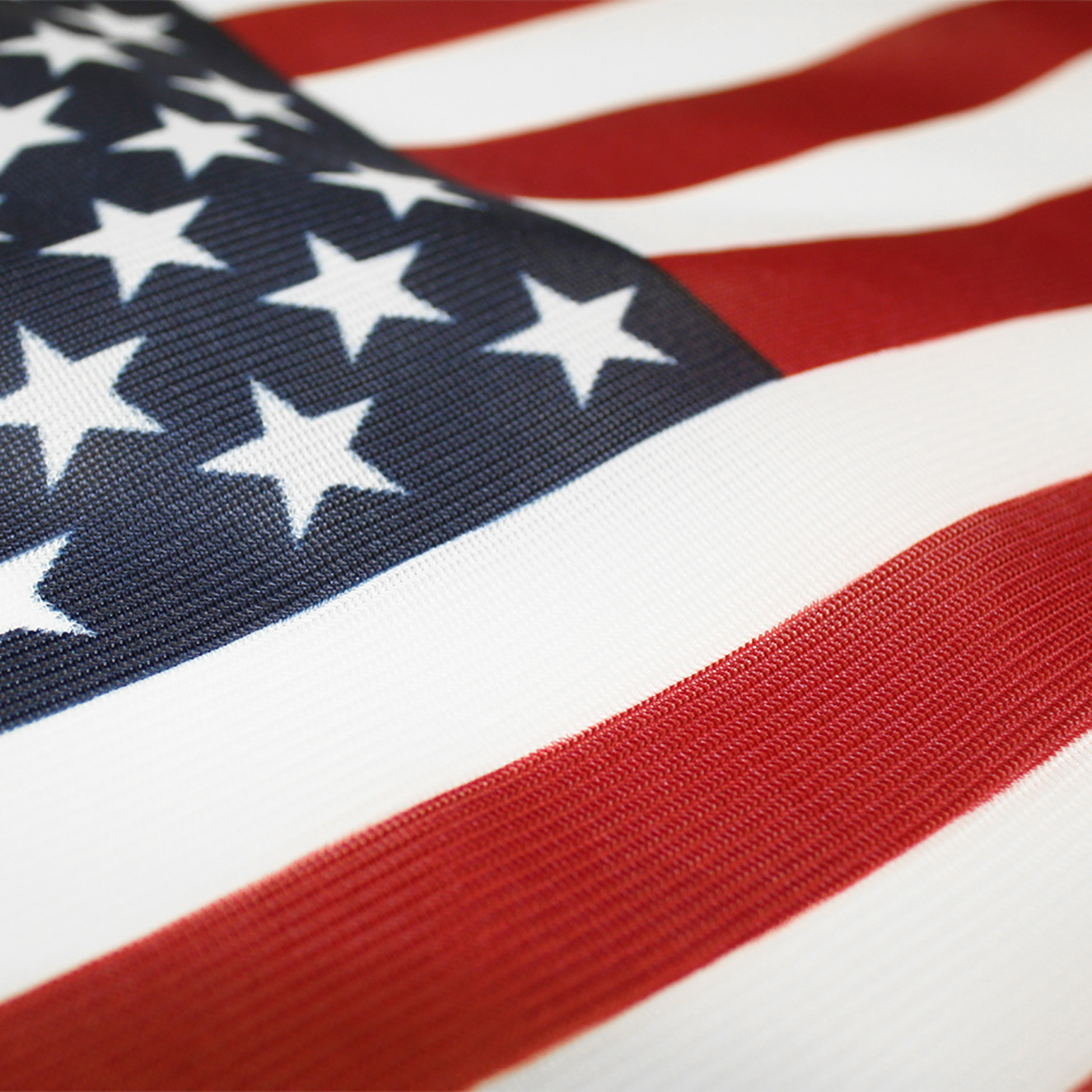 12" x 18" American Flag Knitted Printed Polyester w/Heading & Grommets 3