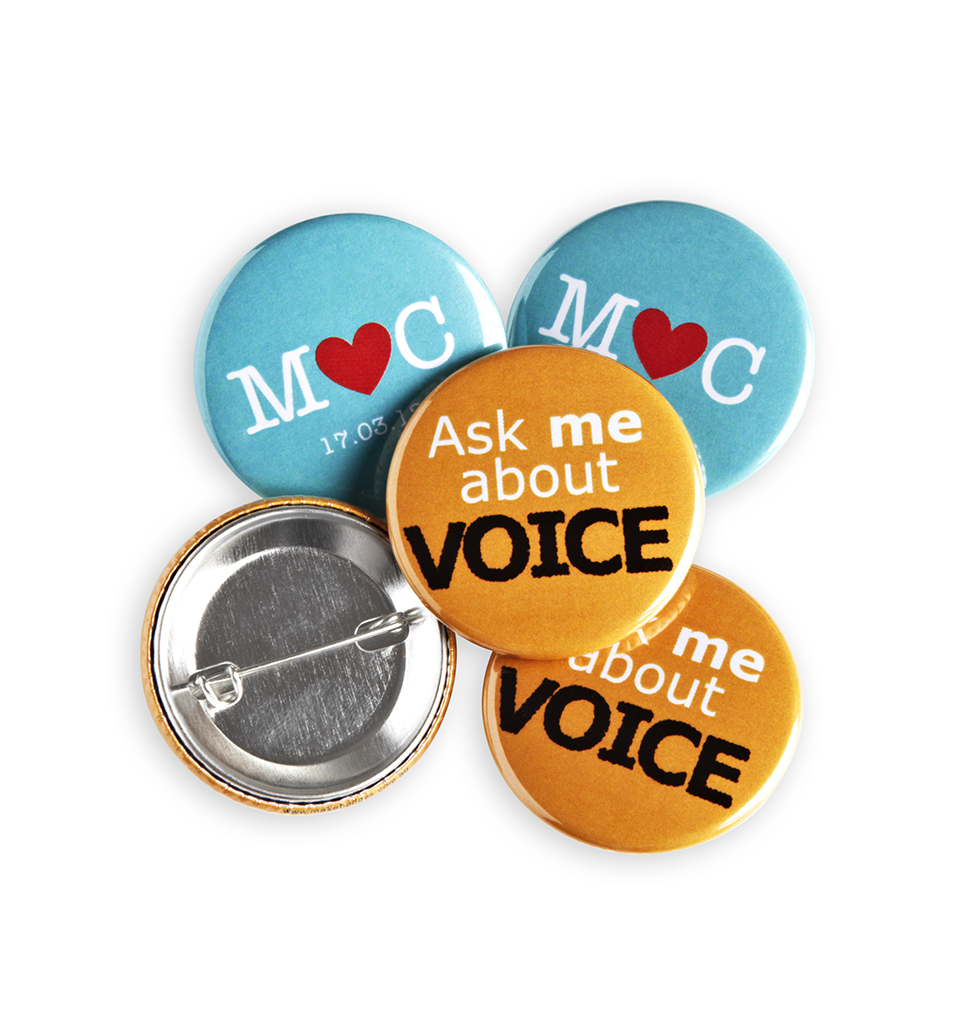 Tin Button Badge - 1" 8