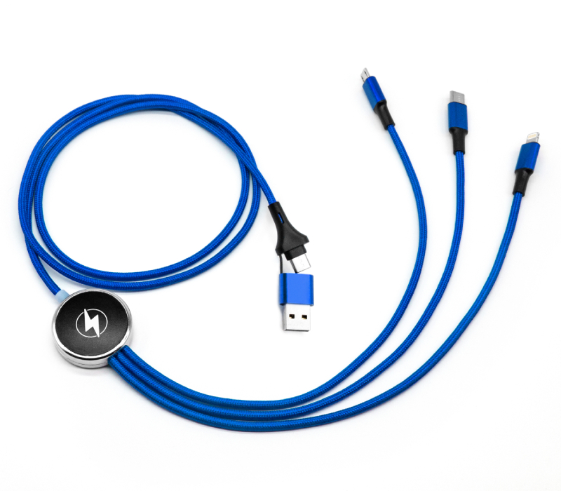 6-in-1 LED Light Up Logo USB Charging Cable 8