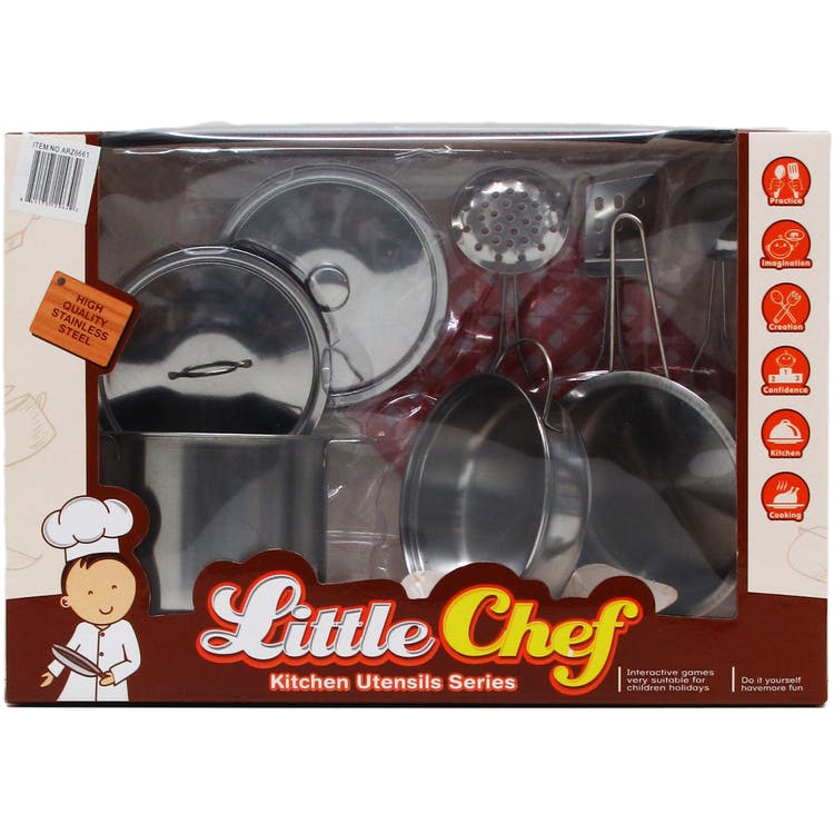 Little Chef Kitchen Play Set 9-Piece 1