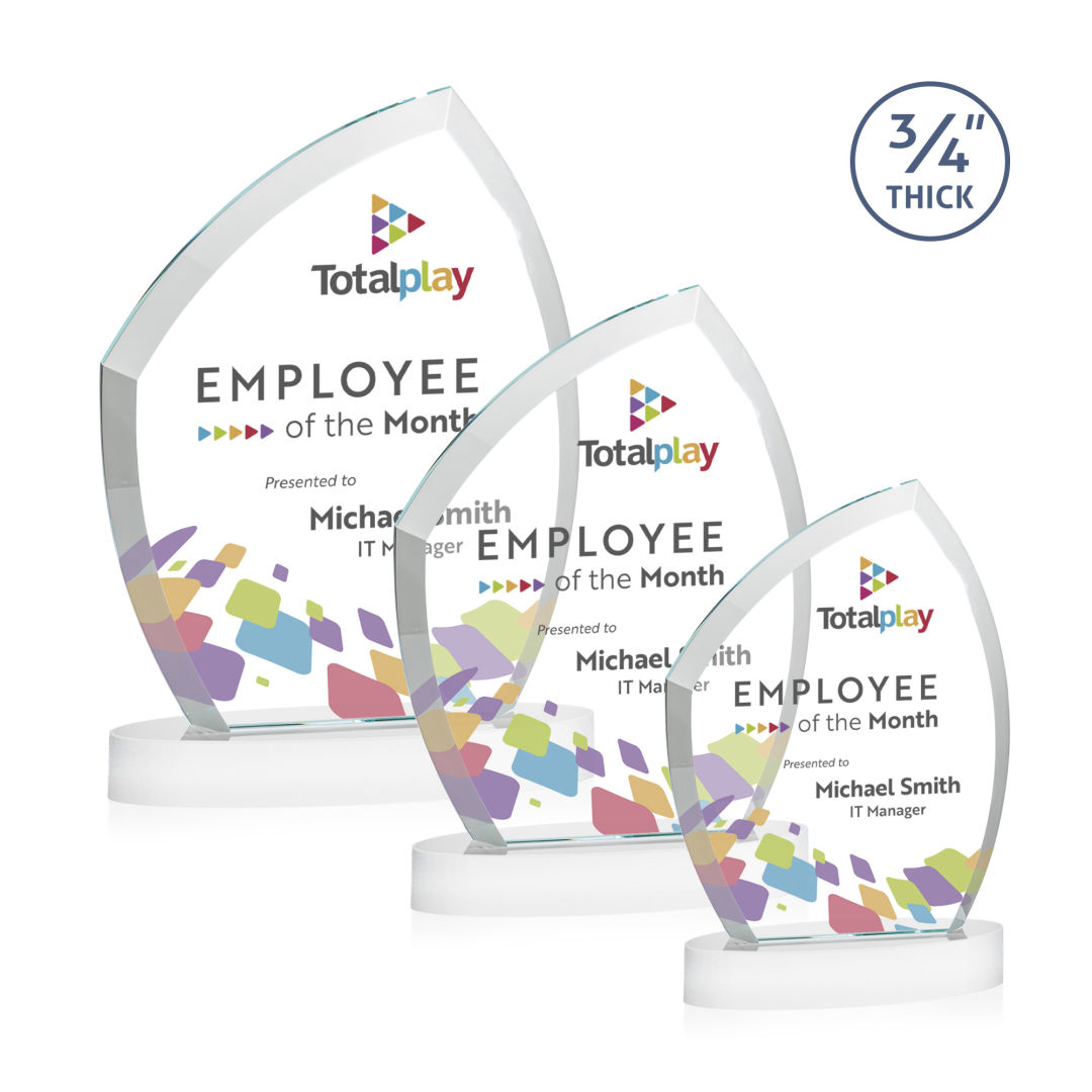 Daltry VividPrint™ Award on Alberton Base - White 2