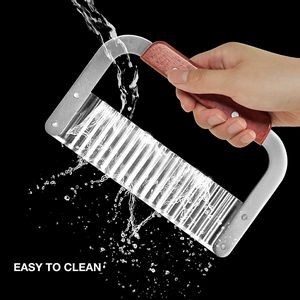 Crinkle Blade Wavy Slicer Cutter Knife Stainless Steel Tool 8
