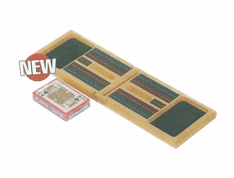 Custom Engraved Cribbage Set (engraved board) 1