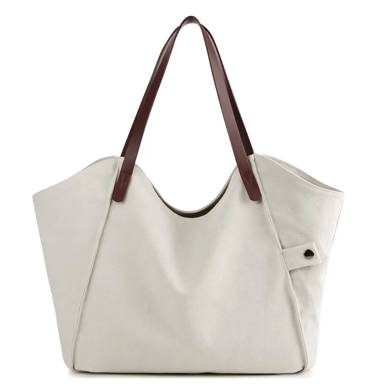 Canvas Tote Bag Handbags For Women, custom tote bag with logo imprint 4