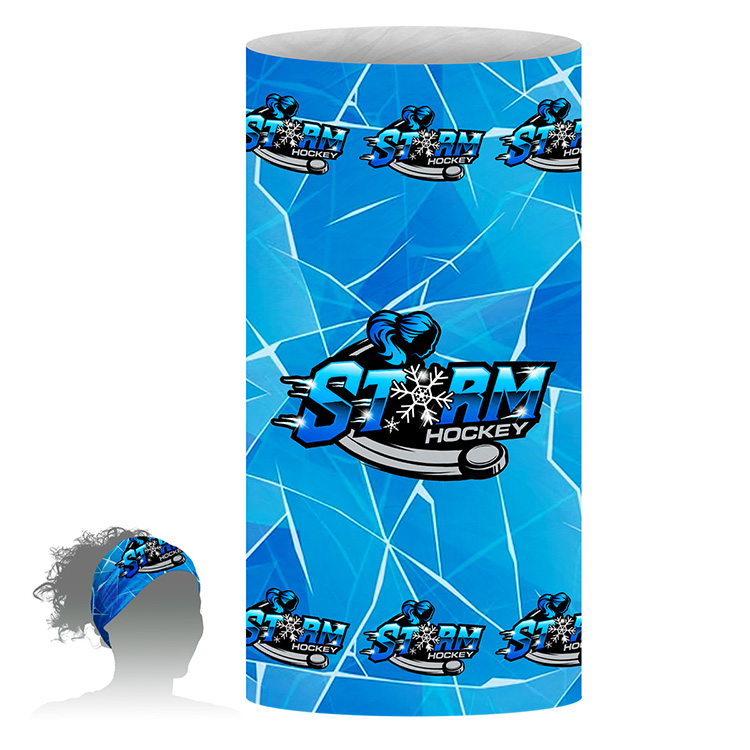 "THE FULL COLOR FANDANA™" Full Color Sublimation" Multi-Functional Gaiter & Headwear – 9-3/4" W x 17