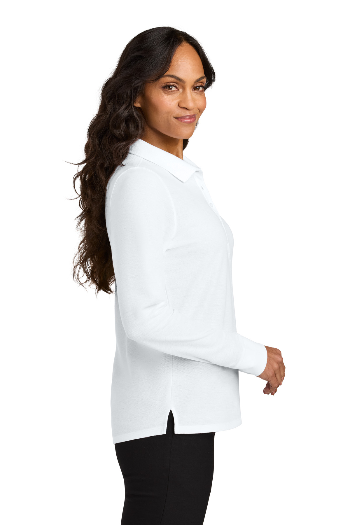 Port Authority Women's Wearever Signature Pique Long Sleeve Polo LK200LS 17