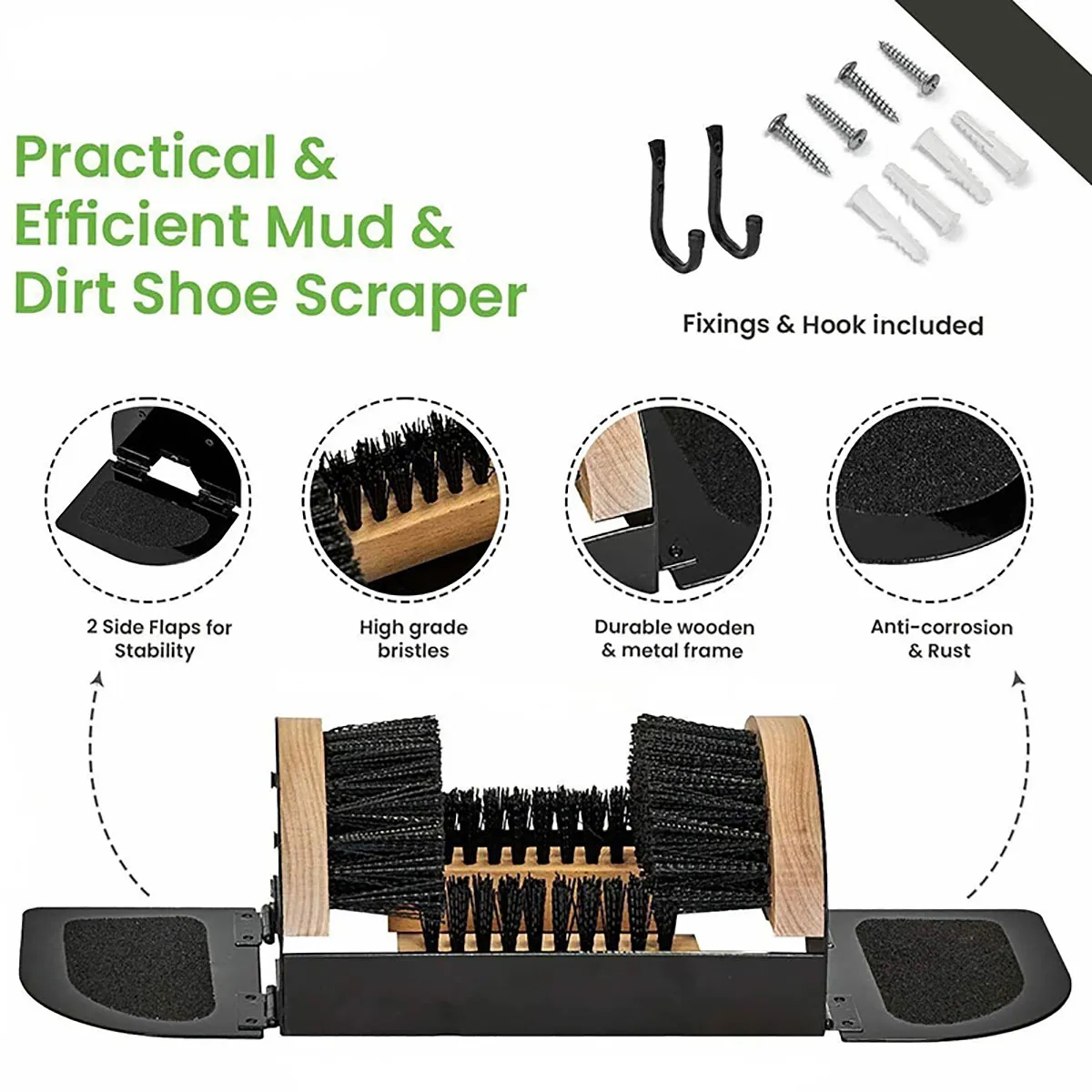 Outdoor Shoe Scraper Cleaner Brush 3