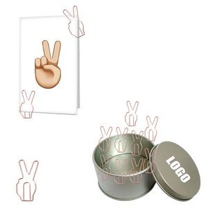 Victory Shaped Paper Clips In Tin Box 3