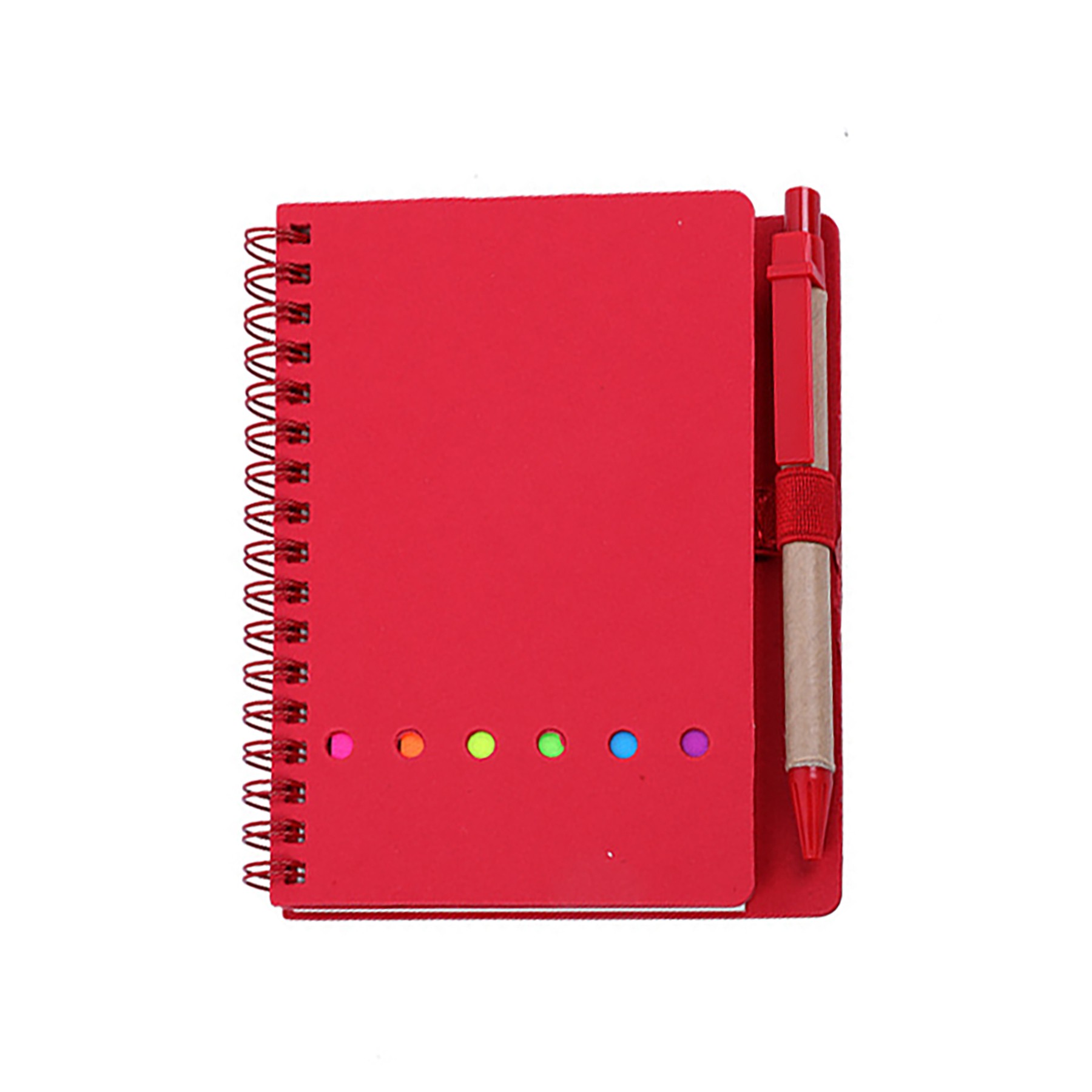 Spiral Notebook With Sticky Notes 4