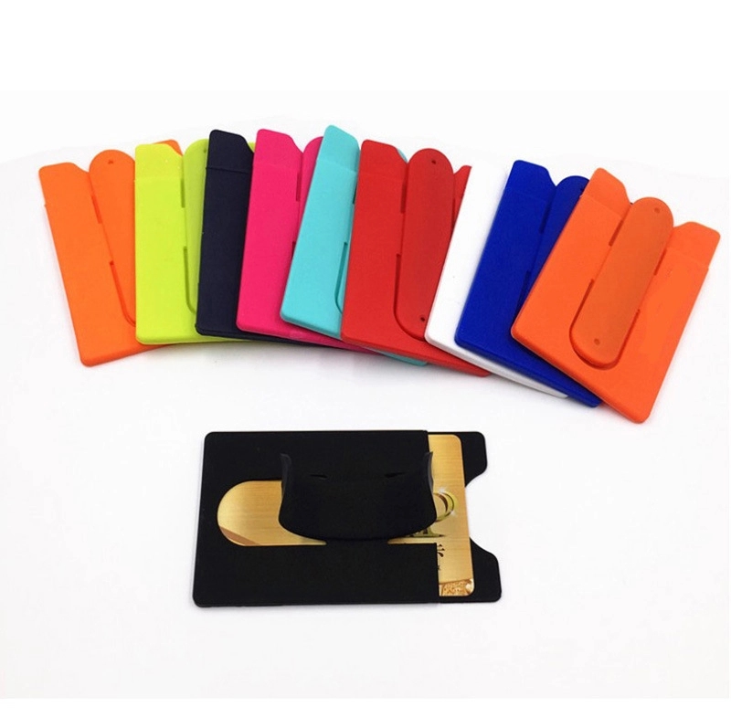 Silicone phone wallet stand 7
