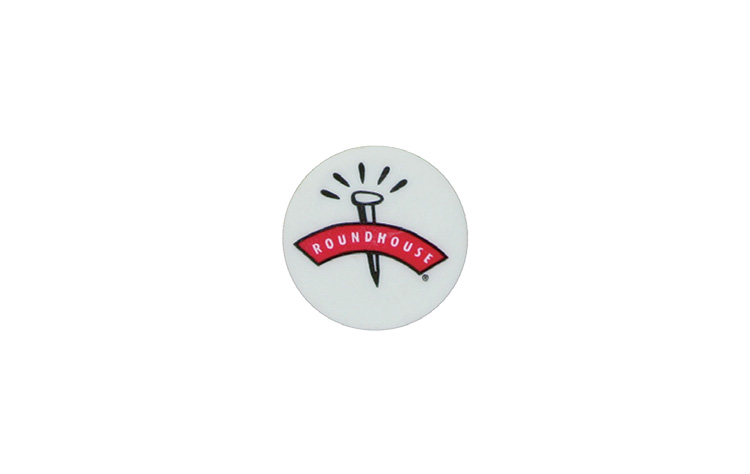 Dime Sized White Golf Ball Markers w/2 Color Imprint 11/16"