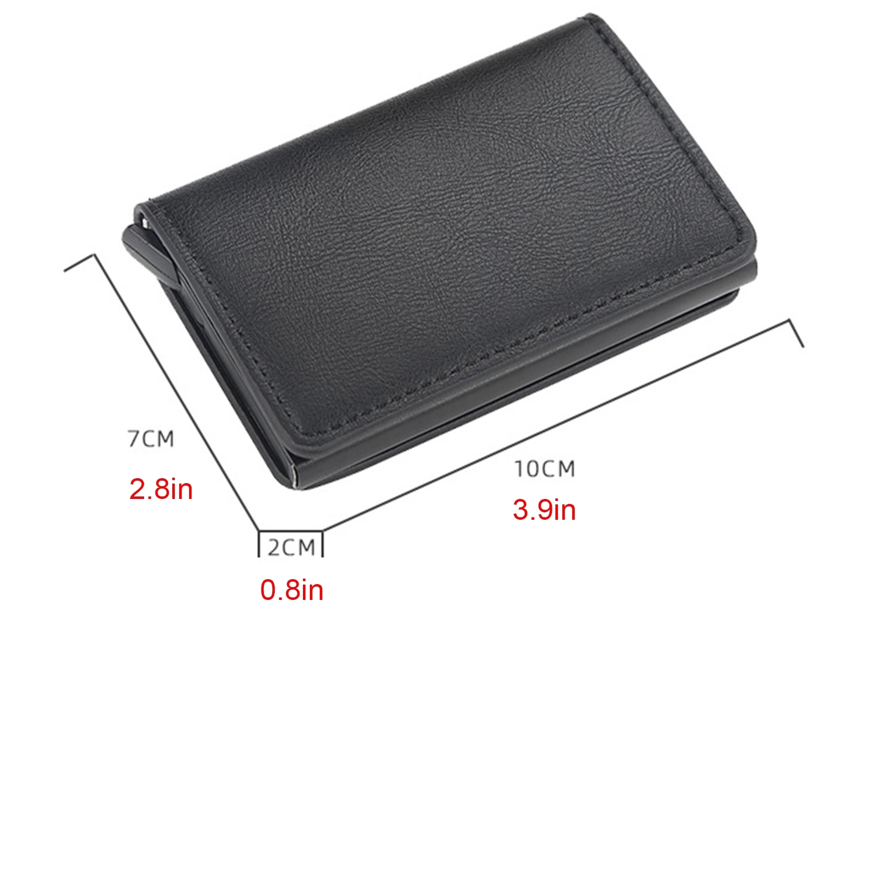 RFID Slim Wallet Pop-up Credit Card Holder With Money Clip 6