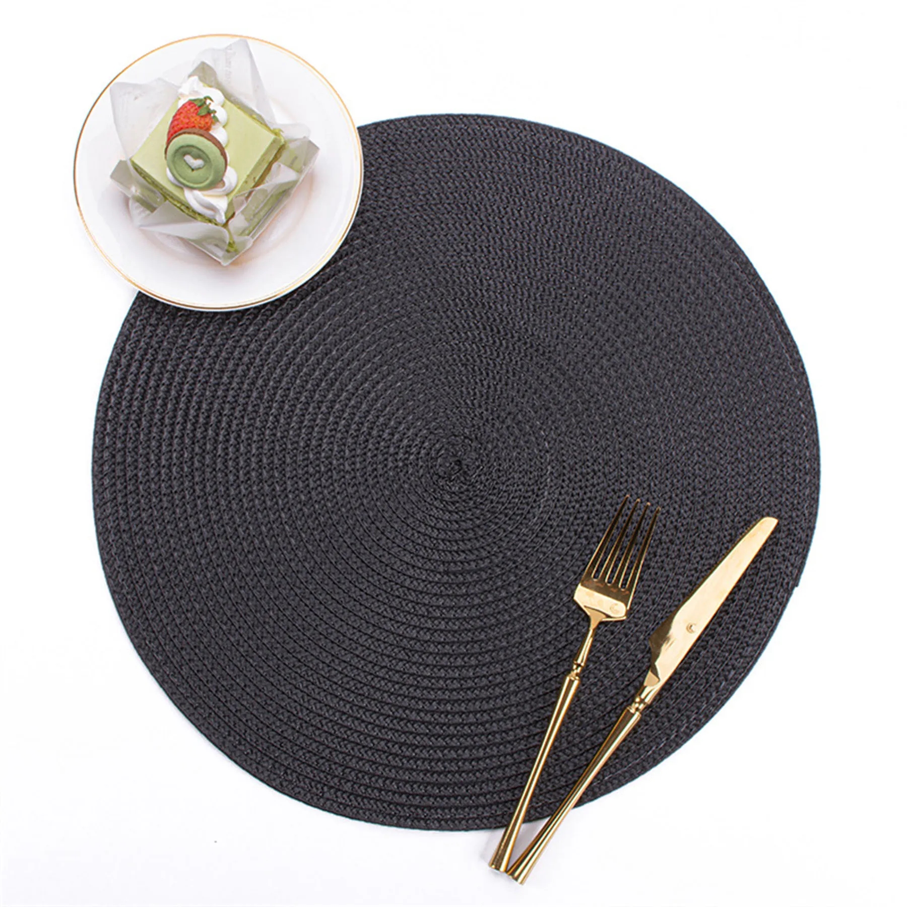 Round Hand Woven Place Mat 4