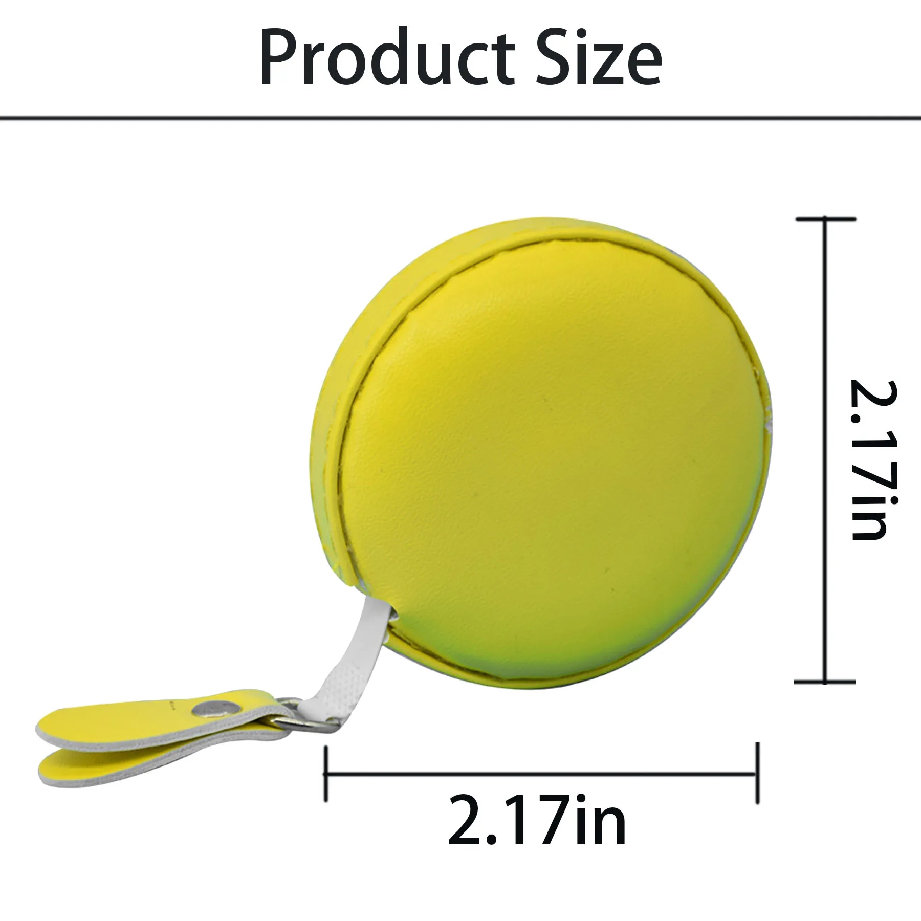 Mini PU Leather Round Sewing Tape Measure 8