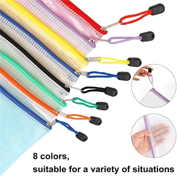 Mesh Zipper Pouch Document Bag 5